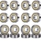 10Pcs Ball Bearings Double Shielded Miniature Deep Groove Bearings For Skateboards Inline Skate Ele 0