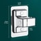 NonPunching Bathroom Handheld Shower Stand ABS Adjustable No Drilling Wall Mount Bracket 360 Rotat 5