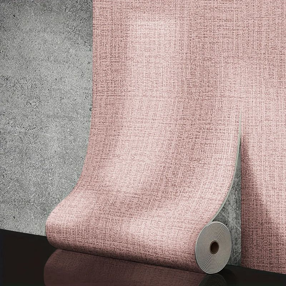 Linen 3D Foam SelfAdhesive PVC Wallpaper Thickened Waterproof Solid Color Wall Stickers For Home Re 9
