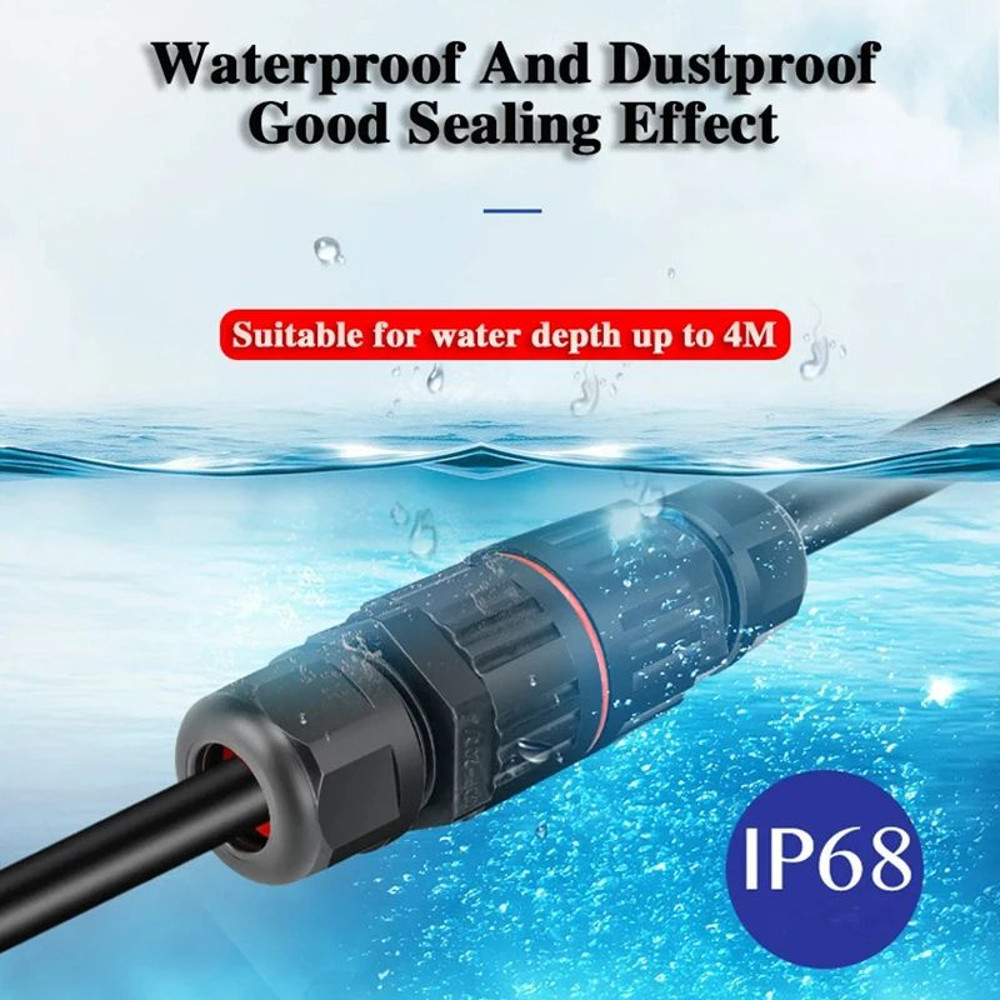 Outdoor Waterproof Connector Pin Solderless Quick Wire Joint For LED Lamp Wiring And Rainproof Term 2
