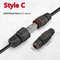 Outdoor Waterproof Connector Pin Solderless Quick Wire Joint For LED Lamp Wiring And Rainproof Term 8