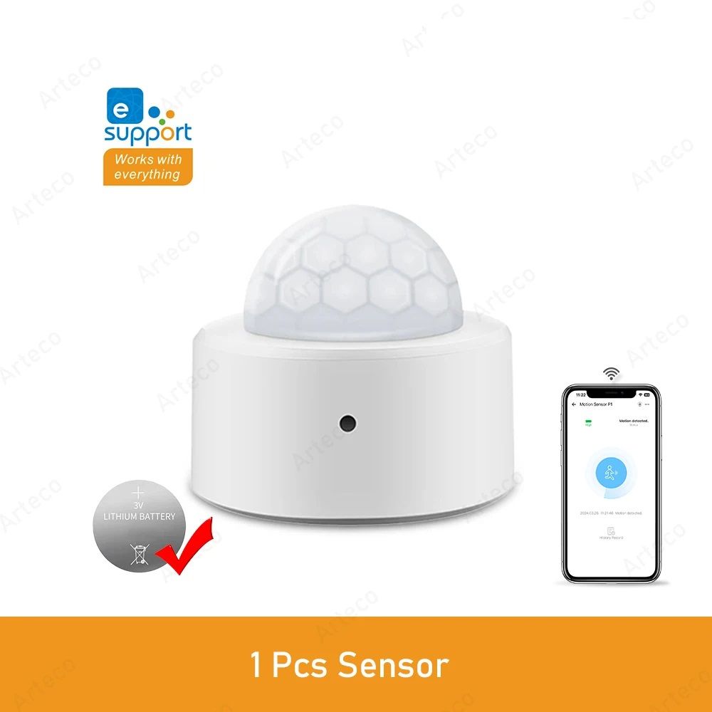 Zigbee Smart PIR Motion Sensor Human Body Infrared Detector Security Alarm Compatible With EWeLink 6