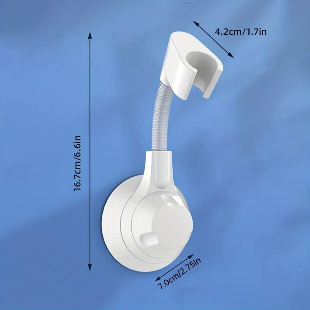 Musurjoy PunchFree Adjustable Shower Head Bracket Universal WallMounted Rain Spray Head Fixer For B 8