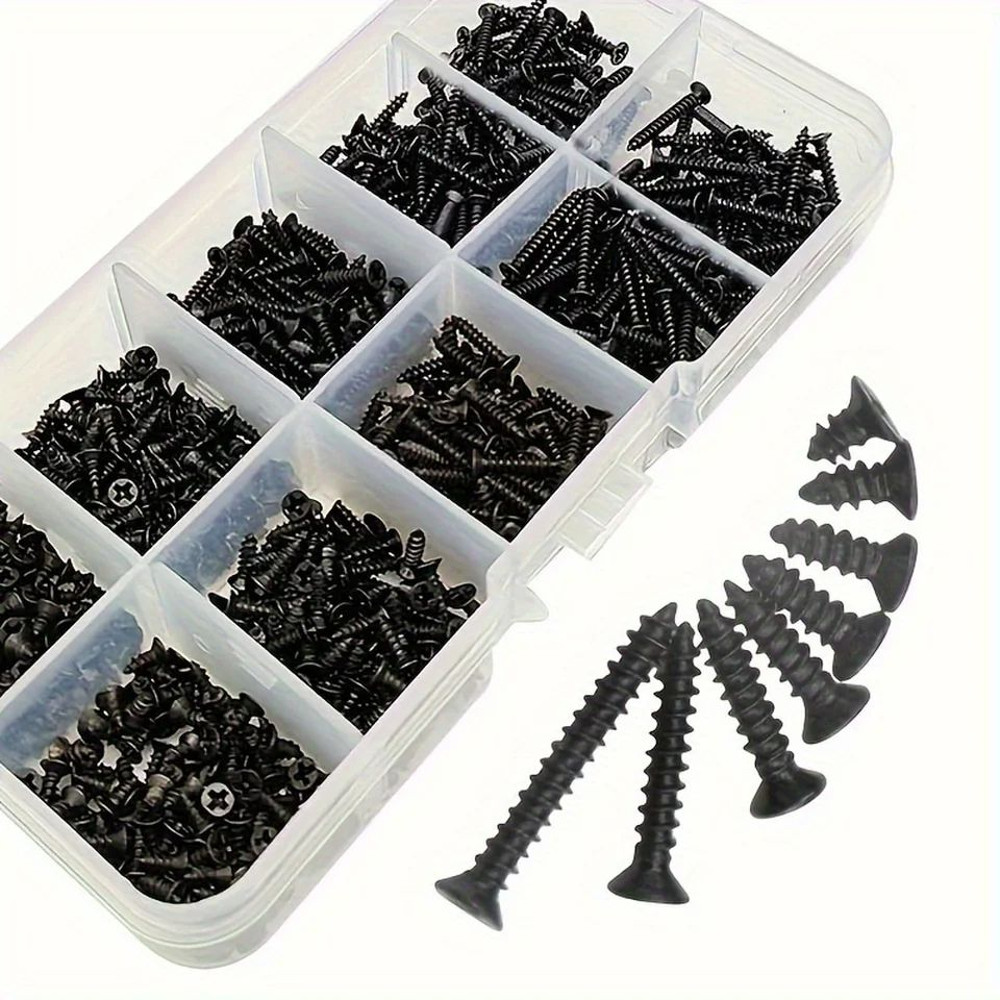M2 Phillips SelfTapping Screw Assortment Kit Locking  Wood Screws Set For DIY  Professional Use 0