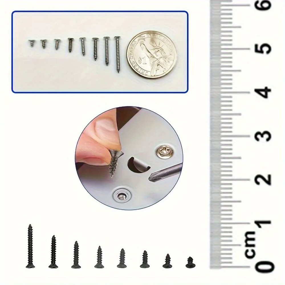 M2 Phillips SelfTapping Screw Assortment Kit Locking  Wood Screws Set For DIY  Professional Use 2