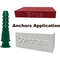 Plastic Self Drilling Ribbed Drywall And Wall Anchors With Screws Kit Wall Plug Anchor Expansion Bo 4