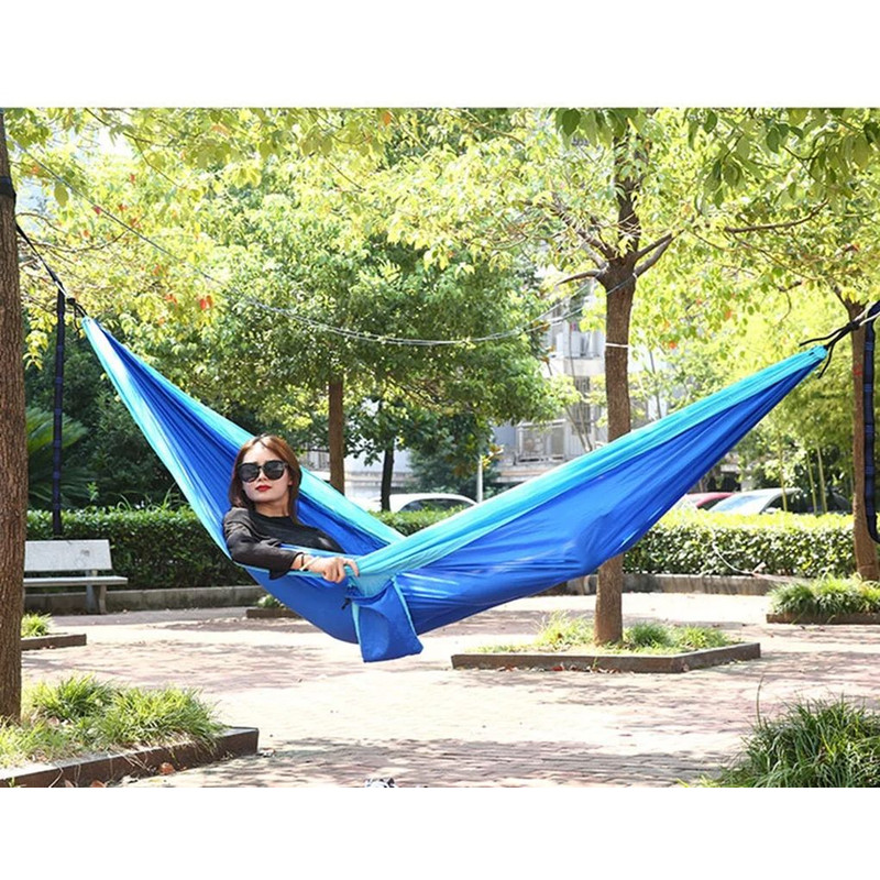 Portable UltraLight Travel Camping Hammock Breathable QuickDrying Parachute Nylon Ideal For Outdoor 0