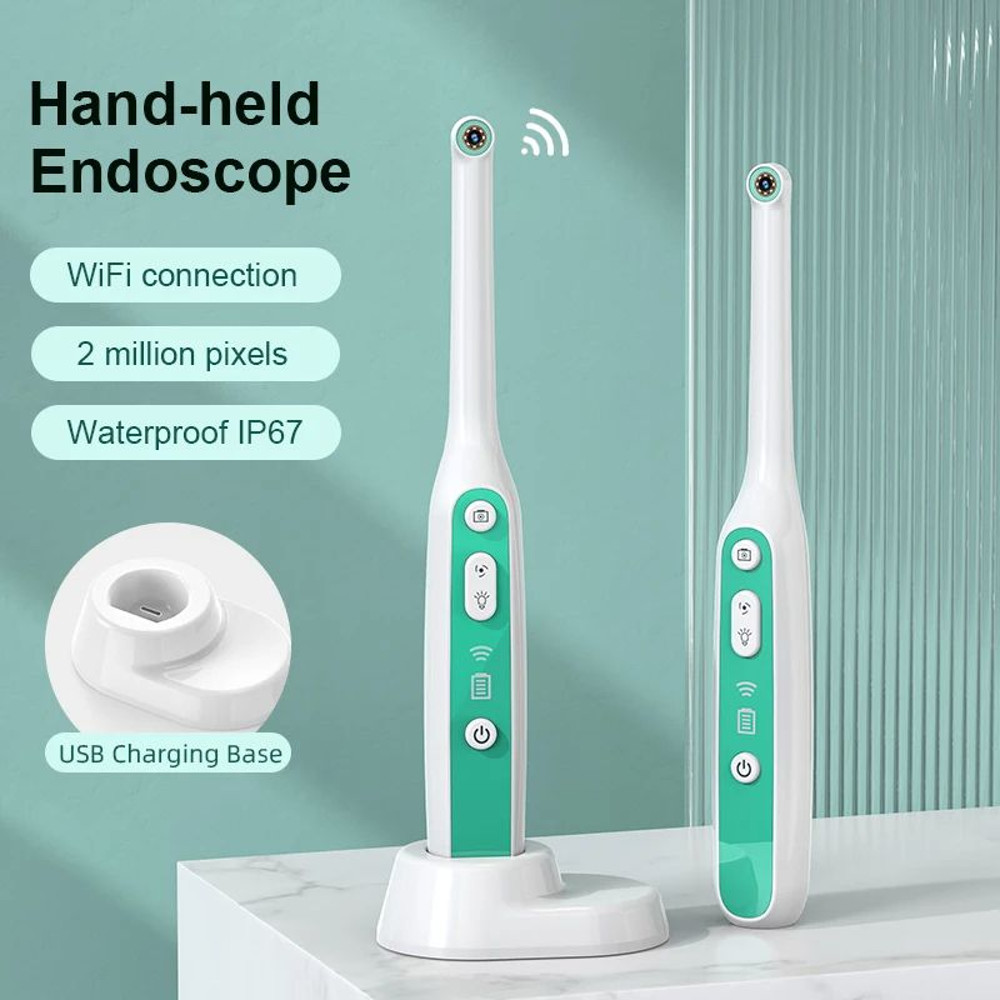 Visual Mouth Camera  2MP WiFi Intraoral Endoscope 1440P HD IP67 Waterproof Dental Inspection Tool F 2