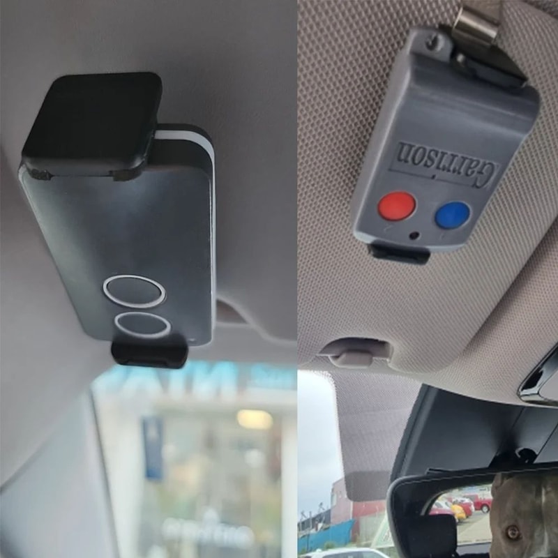 New Car Key Clip Holder Adjustable Sun Visor Mount For Garage Door Remote Control Universal Garage 1