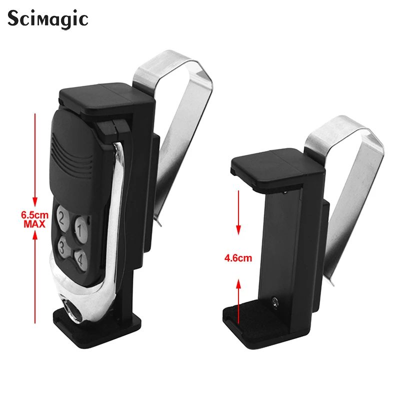 New Car Key Clip Holder Adjustable Sun Visor Mount For Garage Door Remote Control Universal Garage 5