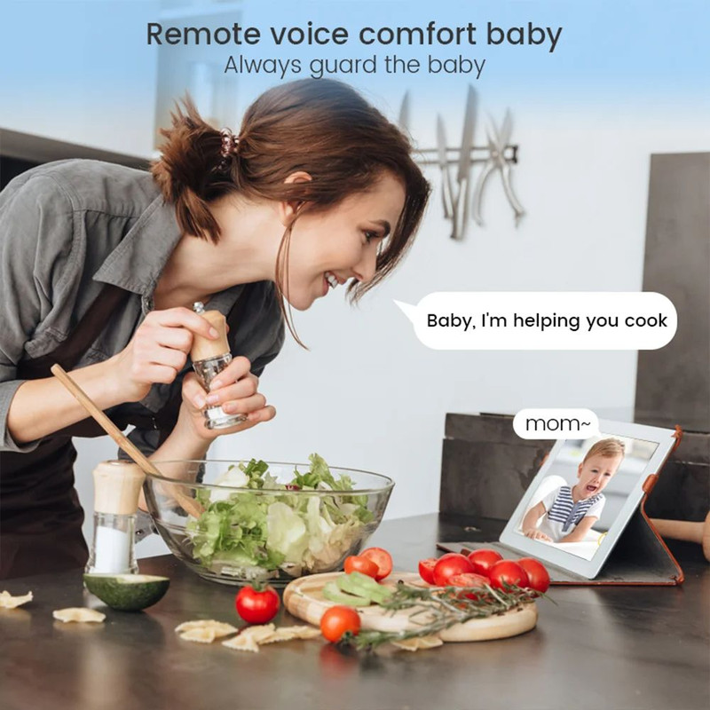 4MP 2K WiFi Indoor Baby Monitor With Cry Detection FullColor Night Vision 360 PanTilt And Motion Al 5