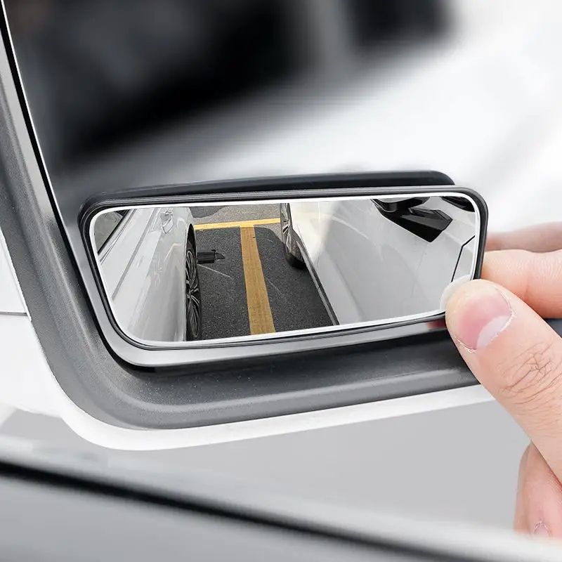 2Pcs Adjustable Blind Spot Mirror For Car Auxiliary Rearview Convex Mirror With Round Frame Wide An 4