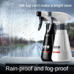 auto glass water repellent coating agent, anti-rain spray, waterproof, anti-fog windshield cleaner for clear driving