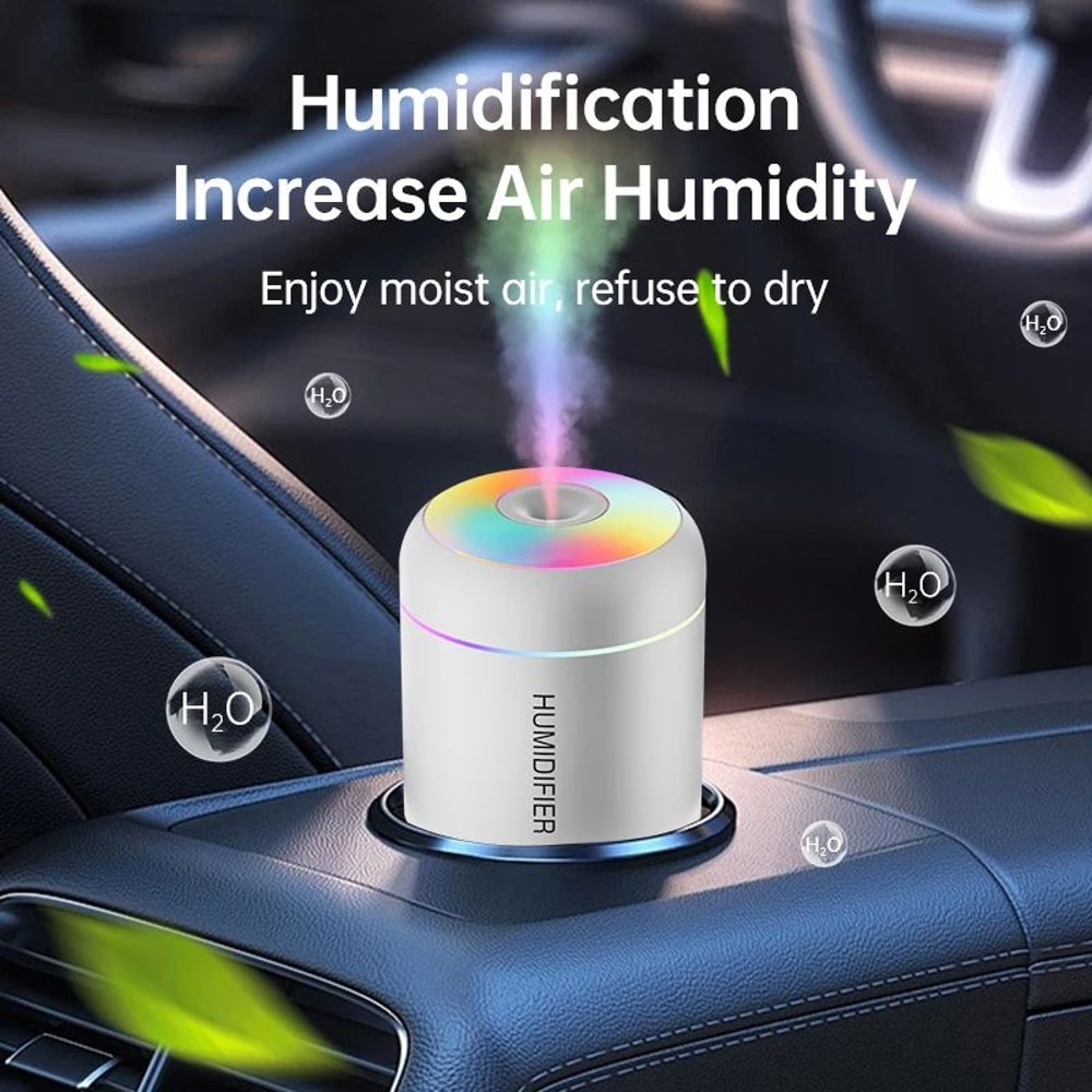 Portable USB Electric Aroma Diffuser Mini Air Humidifier Essential Oil Mist Maker With LED Lights 0