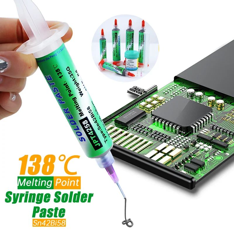 LeadFree Welding Paste SMD Syringe Low Temperature No Clean Solder Paste For IPhone Tail Plug BGA A 0