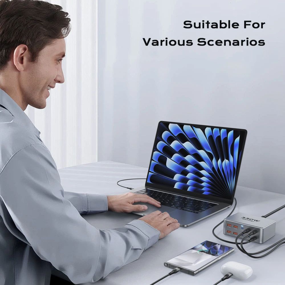 Multiport USB C GaN Charger PPS Fast Charging Station For IPhone Samsung MacBook Pro Laptop  Table  5