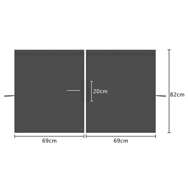 Universal Car Privacy Curtains Rear Seat Divider  Side Window Sun Shades For SUVs  Sedans 5