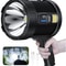 Rechargeable Spotlight Lumens Handheld Super Bright LED Spot Lights Solar Powered Searchlight With 0