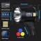 Rechargeable Spotlight Lumens Handheld Super Bright LED Spot Lights Solar Powered Searchlight With  6