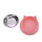 Lovely Creative Inclined Kitten Puppy Food Feeding Bowl Stainless Steel Cats Drinking Feeder For Pe 1