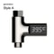 LED Display Household Water Shower Thermometer Flow Selfpowered Thermometer For Baby Care Energy Mo 6