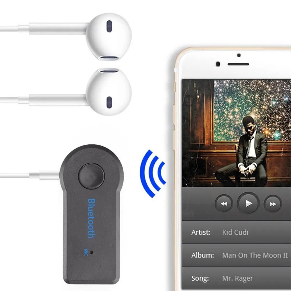 Aux Car Bluetooth Receiver With AUX Jack Wireless Audio Adapter For Music Streaming HandsFree Calls 1