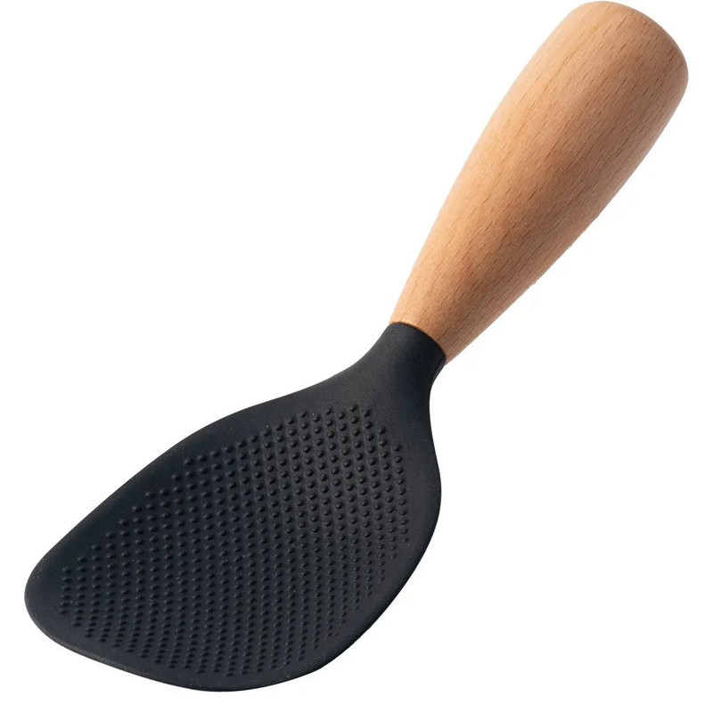 Durable Silicone Spoon For Cooking Nonstick Antiscalding Rice Spoon HighTemperature Resistant Kitch 6