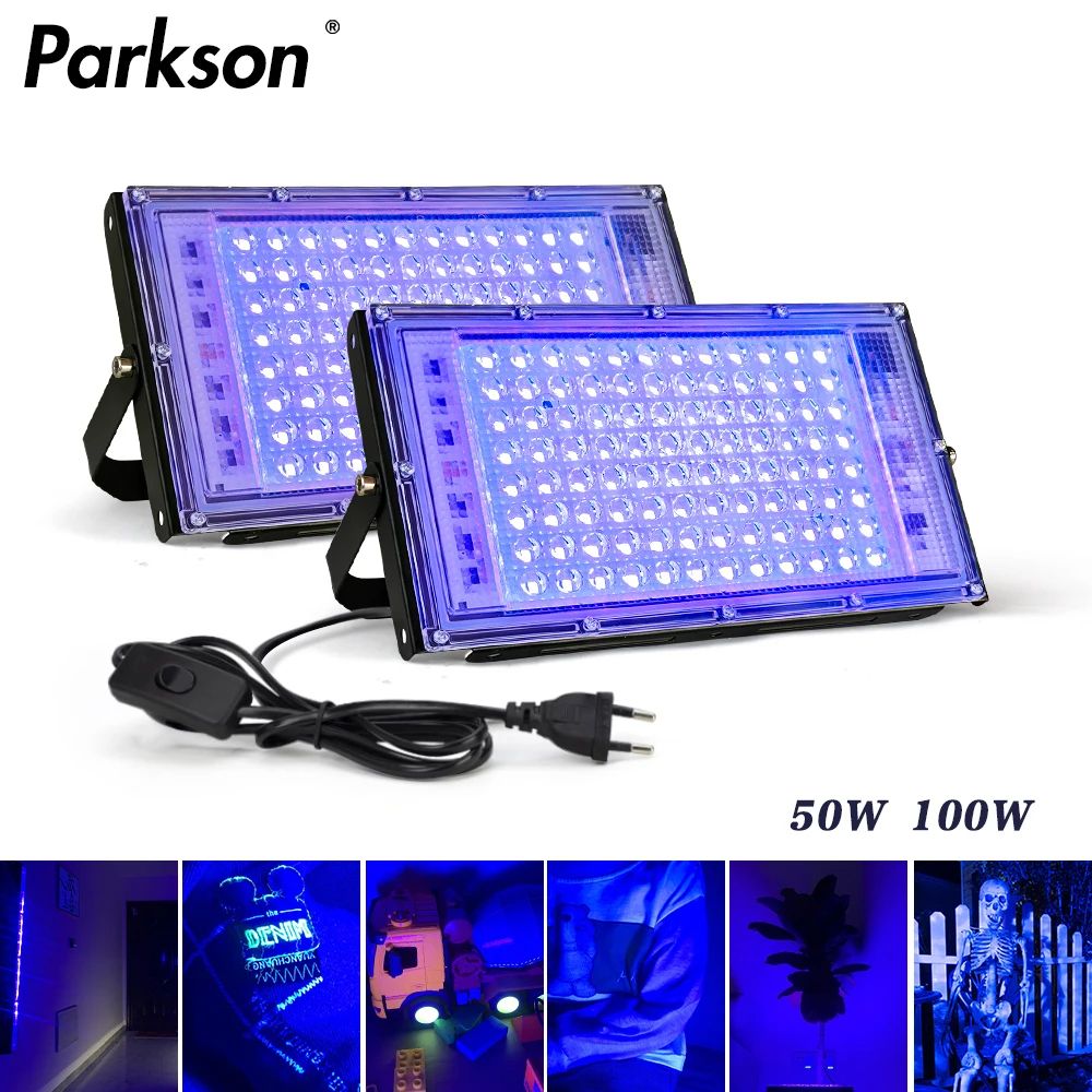 LED UV Floodlight Ultraviolet Stage Lamp Waterproof LED Stage Blacklight For Disco Party 0