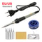 Electric Soldering Iron With Adjustable Temperature Rework Welding Station Heat Pen Tips Kit For DI 0