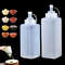 Squeeze Condiment Bottle With Lid Plastic Jam Salad Dressing And Sauce Dispenser For Kitchen Storag 0