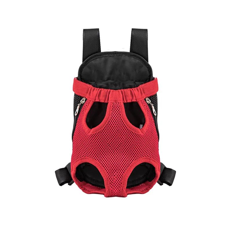 Double Shoulder Breathable Portable Travel Pet Dog Carrier Backpack Mesh Carrier Front Bag For Smal 5