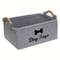 Felt Pet Toy Storage Box Dog Toy Organizer Basket For Toys Blankets  Leashes Durable  Stylish Home  2