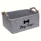 Felt Pet Toy Storage Box Dog Toy Organizer Basket For Toys Blankets Leashes Durable Stylish Home 7