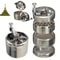 Premium Nut And Hard Spice Grinder Manual Stainless Steel Crusher For Nutmeg Ginger Rock Salt Pepp 0