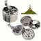 Premium Nut And Hard Spice Grinder Manual Stainless Steel Crusher For Nutmeg Ginger Rock Salt  Pepp 6