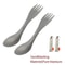 Titanium Spork Spoon Fork Ultralight Cookware Set For Camping Hiking Travel Picnic Portable EcoFrie 0