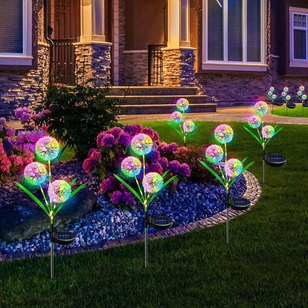 Flower Garden Lights Outdoor Onion Head Yard Lawn Decoration Light For Wedding Christmas Landscape  0