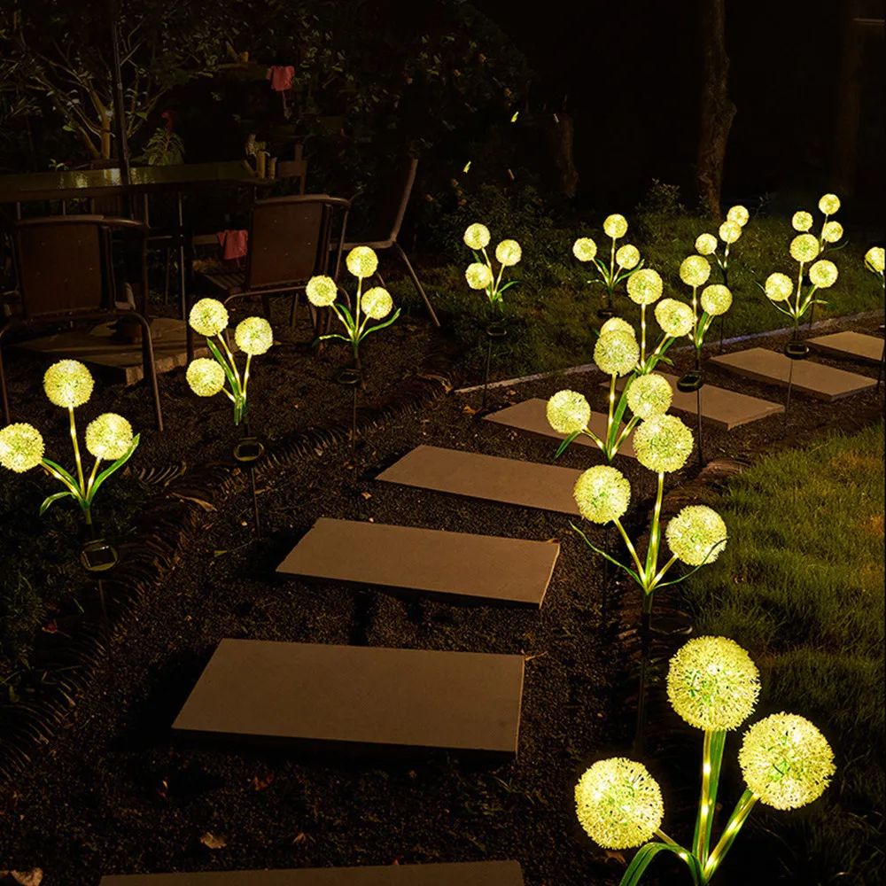 Flower Garden Lights Outdoor Onion Head Yard Lawn Decoration Light For Wedding Christmas Landscape  4