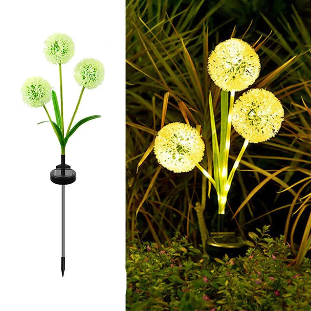 Flower Garden Lights Outdoor Onion Head Yard Lawn Decoration Light For Wedding Christmas Landscape  6