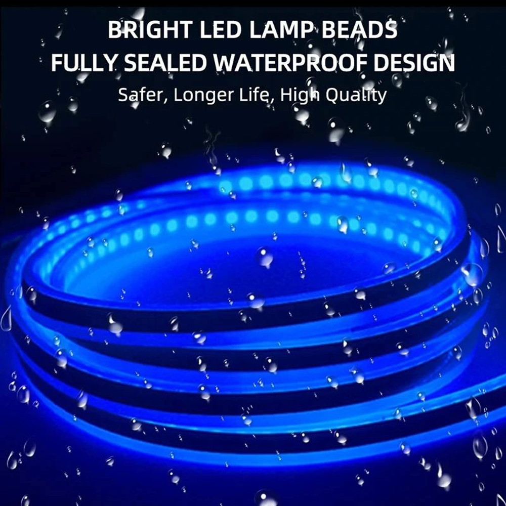 LED Daytime Running Light Scan Starting Hood Decorative DRL Auto Engine Ambient Lamp Bold Daytime V 3