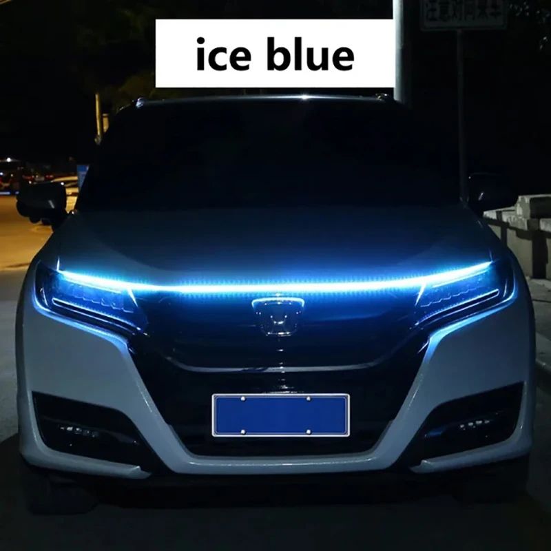 LED Daytime Running Light Scan Starting Hood Decorative DRL Auto Engine Ambient Lamp Bold Daytime V 9