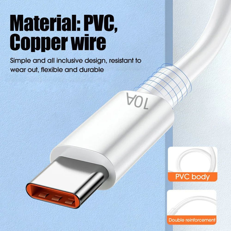 USB Type C Cable Fast Charge  Data USB C Cord For Huawei Xiaomi Realme Samsung Poco Phones 2