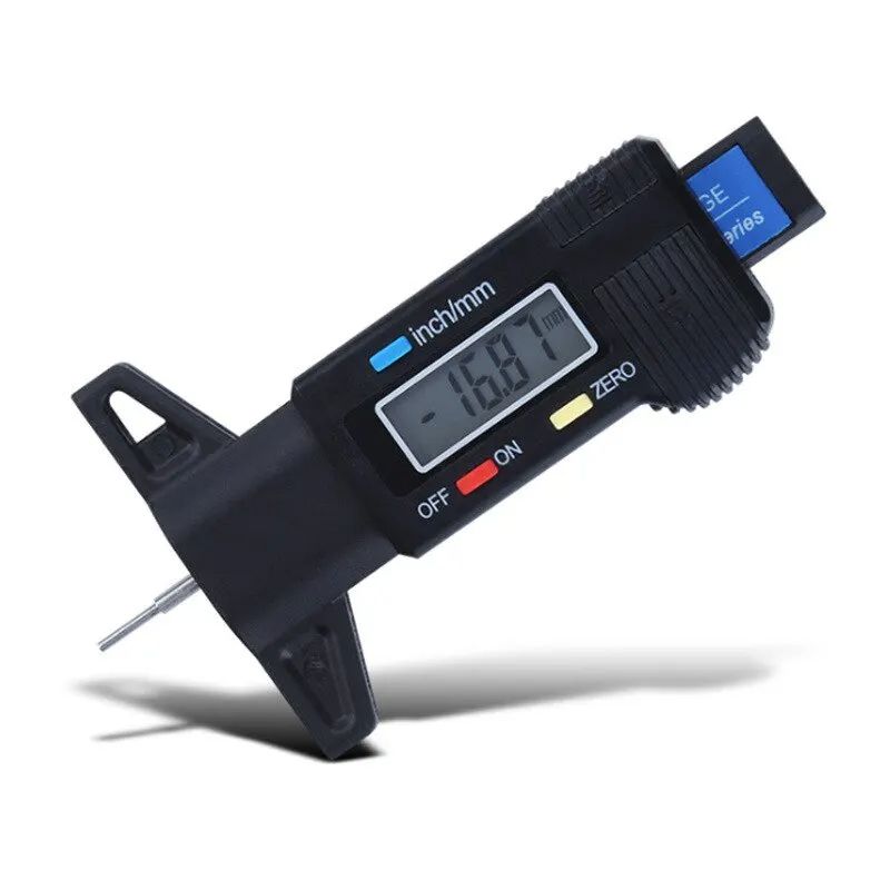 Digital Depth Gauge Caliper  LCD Tread Depth Gauge For Car Tires Tire Tread Measurer Tool Caliper R 0