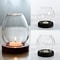 Transparent Round Glass Candlestick Retro Home Windproof Candle Holders Elegant Table Decor Ornamen 1