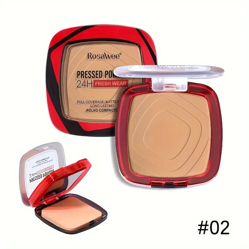 Fresh Wear Matte Full Coverage Pressed Powder Foundation With Puff Weightless Matte Finishing Makeu 7