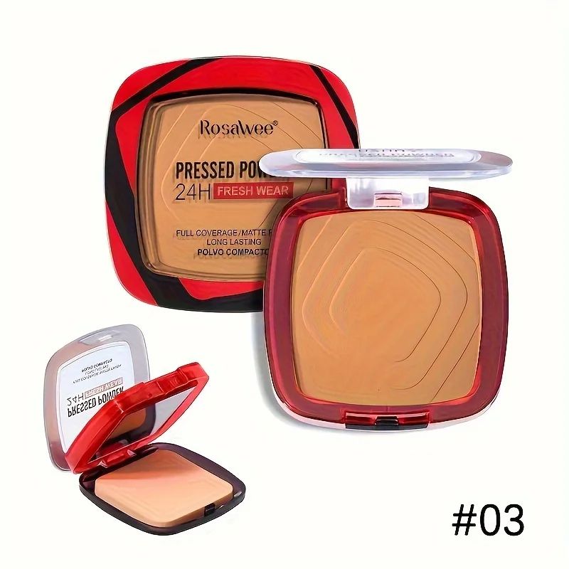Fresh Wear Matte Full Coverage Pressed Powder Foundation With Puff Weightless Matte Finishing Makeu 8