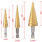 High Speed Steel Step Drill Bit HSS Titanium Coated Cone Hole Cutter For Metal Wood 2