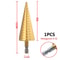 High Speed Steel Step Drill Bit HSS Titanium Coated Cone Hole Cutter For Metal Wood 6