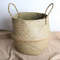 Wicker Basket Toy Organizer Folding Rattan Seagrass Storage Basket For Toys Laundry Plants  Home Ga 2