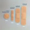 Medical Wound Adhesive Plaster Four Piece Bandages Breathable Wound Care Set With Nose Bridge Acne 0